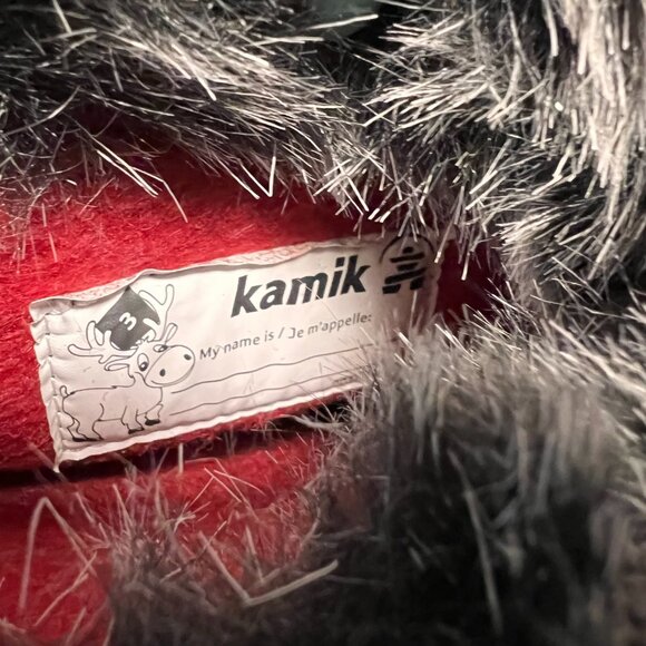 Kids Kamik Boots NWT‎ Size 7 Cozy Waterproof Warm Purple/Black - Picture 7 of 7